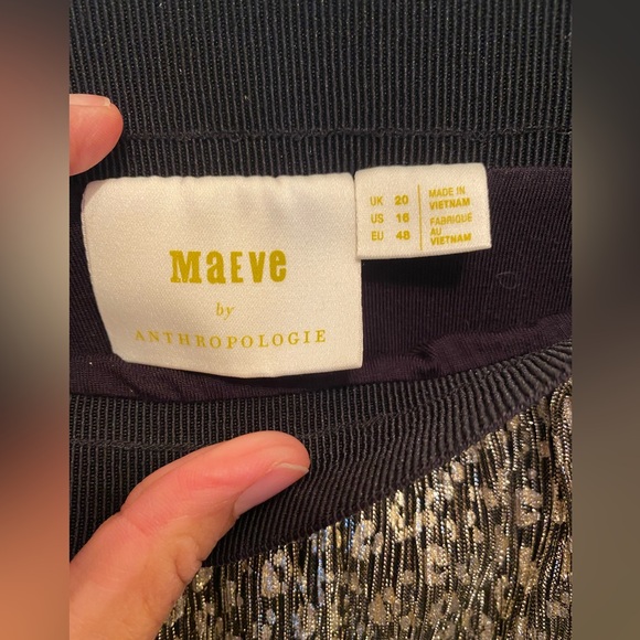 Maeve shimmer gold and black 16 skirt - Picture 10 of 12